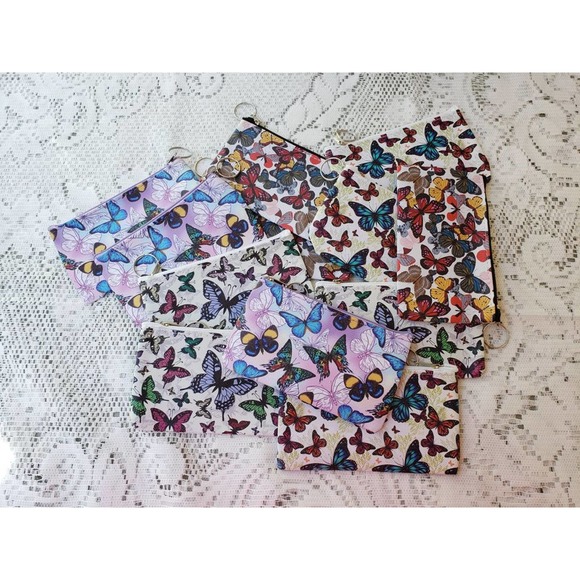 Butterfly Mini Coin Purse Bundle of 6 Pieces - Picture 2 of 3